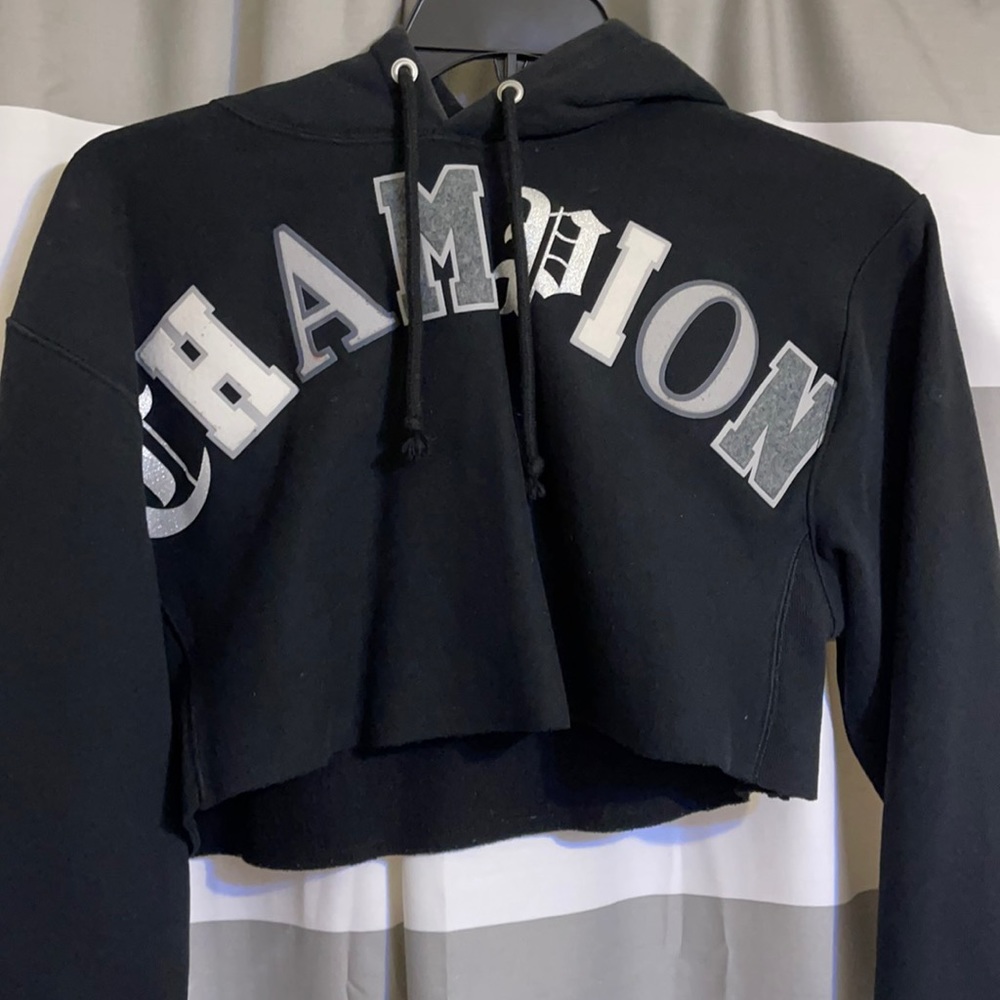 champion cropped hoodie